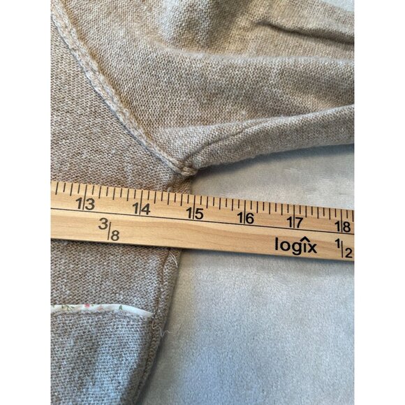 ANTHROPOLOGIE Sleeping On Snow Knit Hooded Zip Cardigan Floral  Y2K  Womens XS - Picture 3 of 11